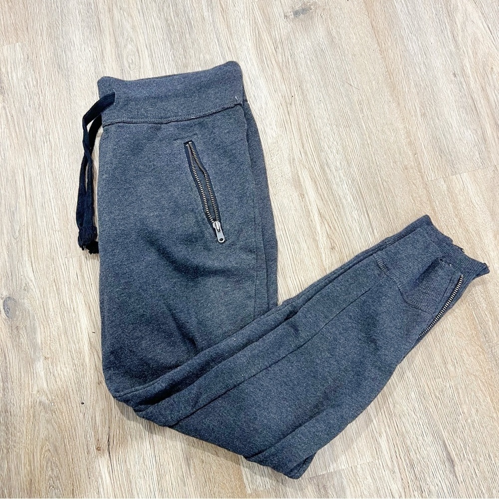 American Eagle Gray Zipper Detail Joggers